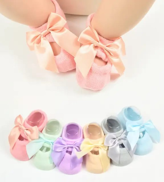 Floral Bow Socks