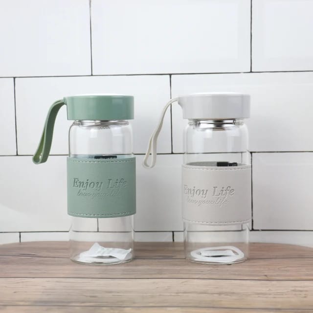 Tea and Herb Strainer Glass Bottle